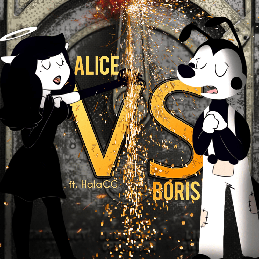 Album cover art for "Alice VS Boris" by Rockit Music & HalaCG