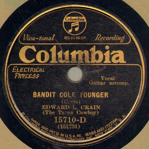 Album cover art for "Bandit Cole Younger" by Edward L. Crain