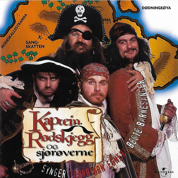 Album cover art for "Dyrene I Afrika" by Kaptein Rødskjegg