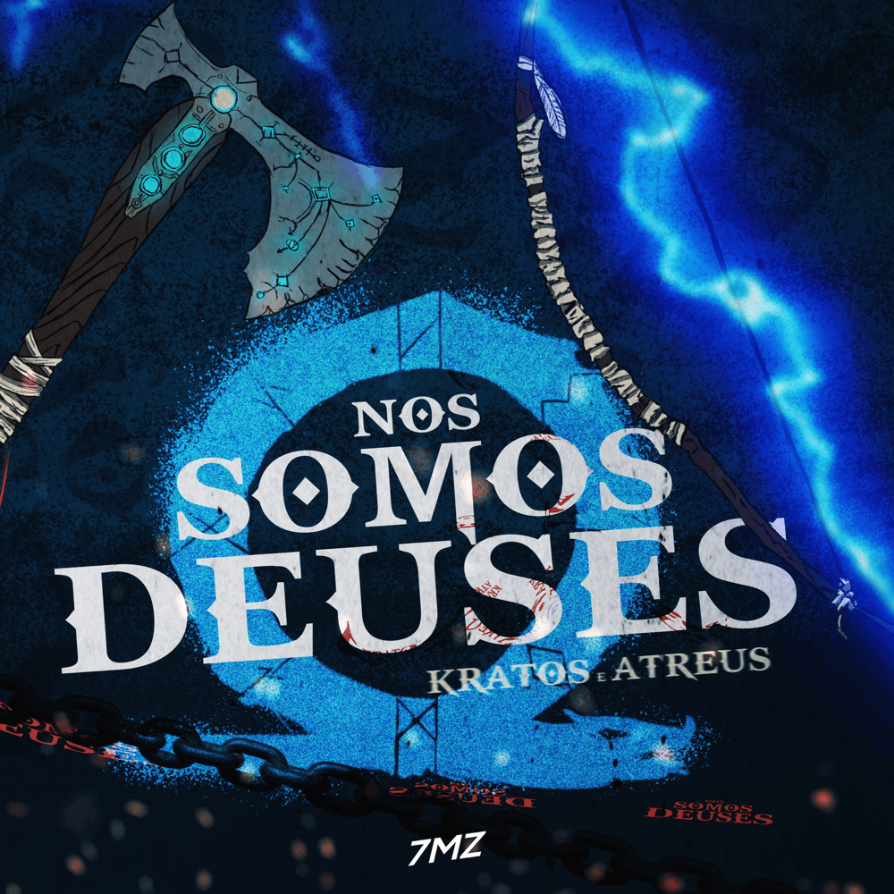 Album cover art for "Rap do Kratos e Atreus: Nós Somos Deuses (Nerd Hits)" by 7 Minutoz