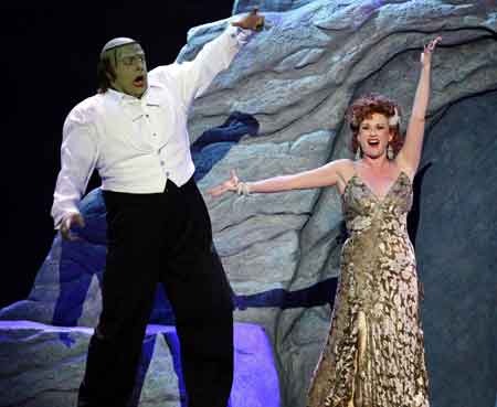 Album cover art for "Deep Love" by Mel Brooks & Shuler Hensley & Megan Mullally