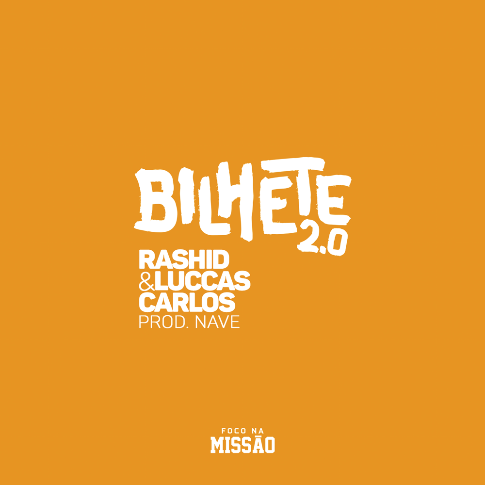 Album cover art for "Bilhete 2.0" by Rashid & Luccas Carlos