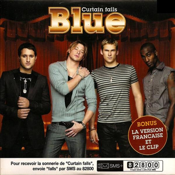 Album cover art for "Quand le rideau tombe" by Blue