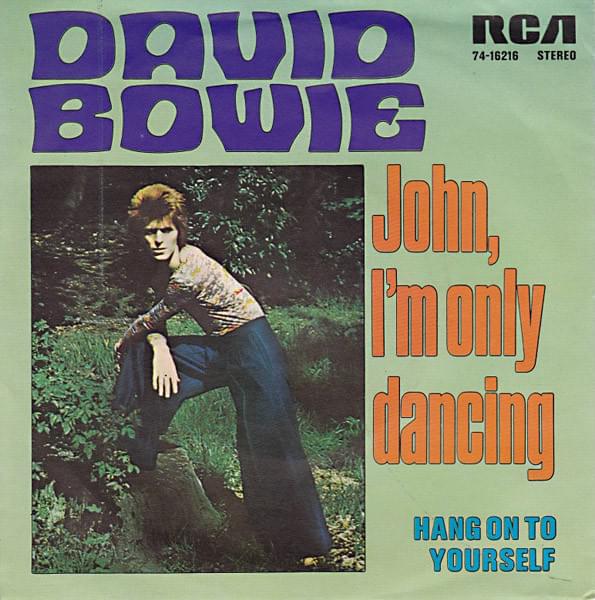 Album cover art for "John, I’m Only Dancing" by David Bowie