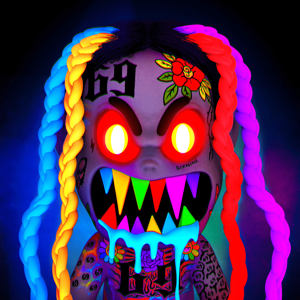 Album cover art for "GINÉ" by 6ix9ine