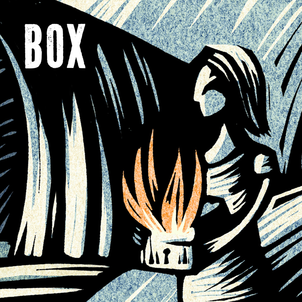 Album cover art for "The Box Song" by Amanda Palmer & Jason Webley