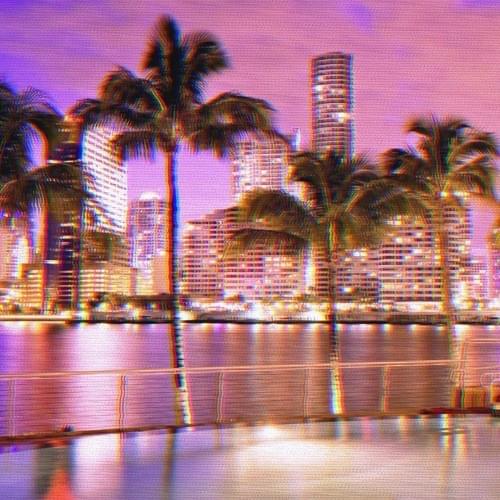 Album cover art for "Night patrol" by FM Skyline