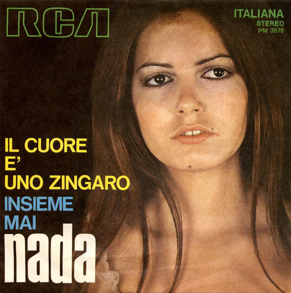 Album cover art for "Il cuore è uno zingaro" by Nada