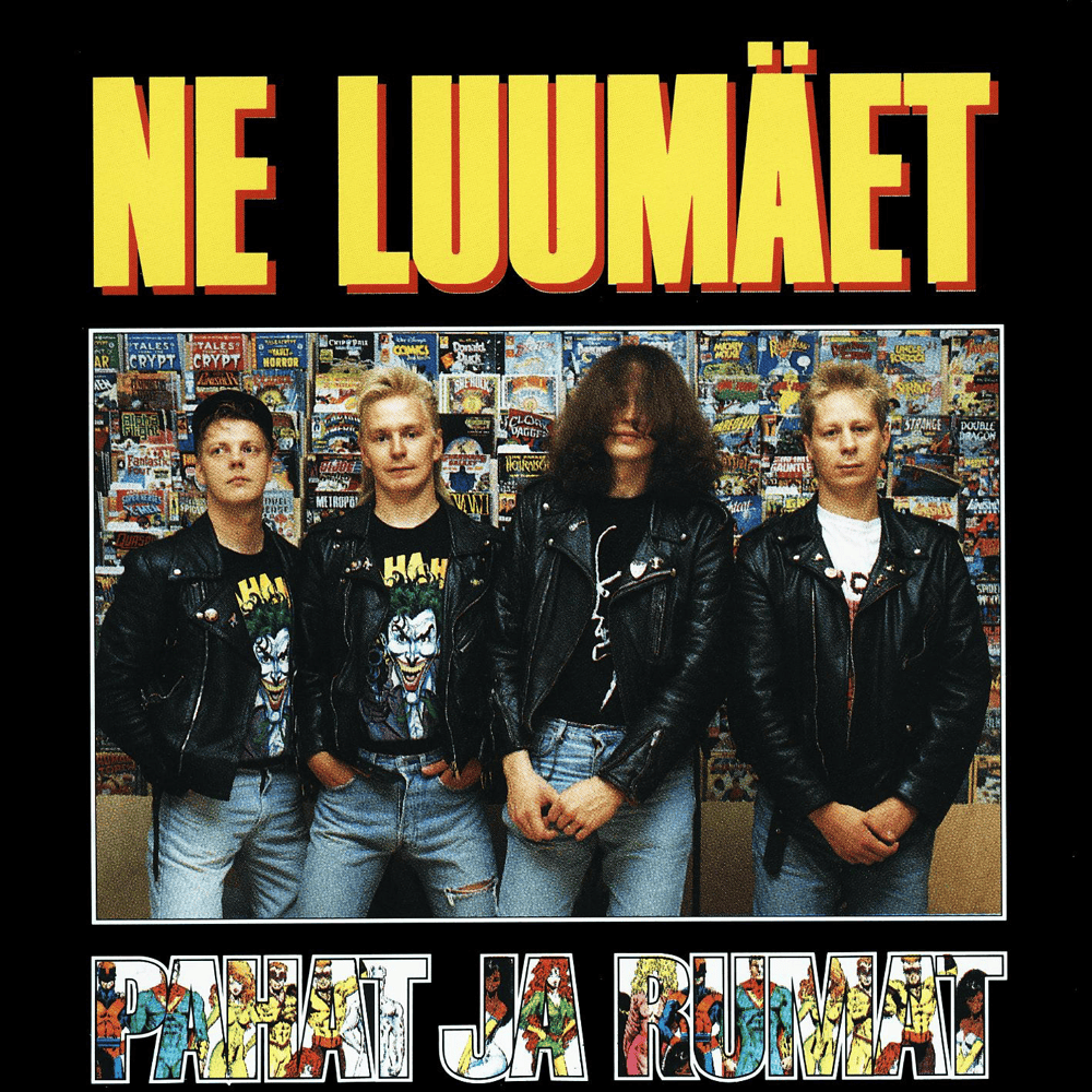 Album cover art for "Onnellinen Perhe" by Ne Luumäet