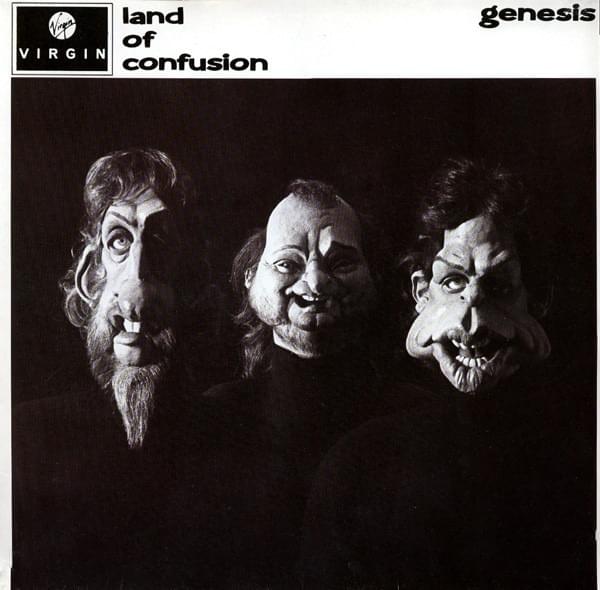 Album cover art for "Land of Confusion (12" Version)" by Genesis & John Potoker