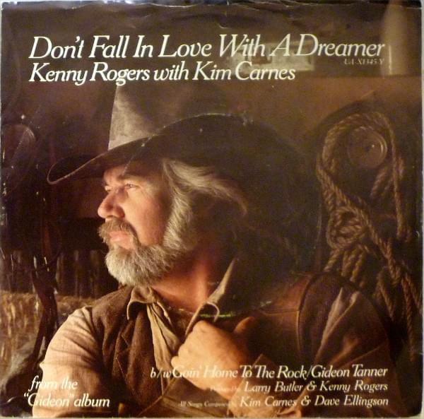 Album cover art for "Don’t Fall in Love with a Dreamer" by Kenny Rogers & Kim Carnes