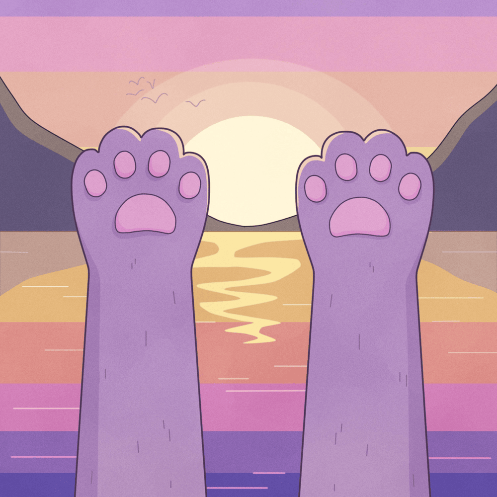Look on the Bright Side by Purrple Cat