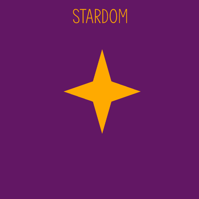 Album cover art for "STARDOM" by OCTOBERSFULLMOON
