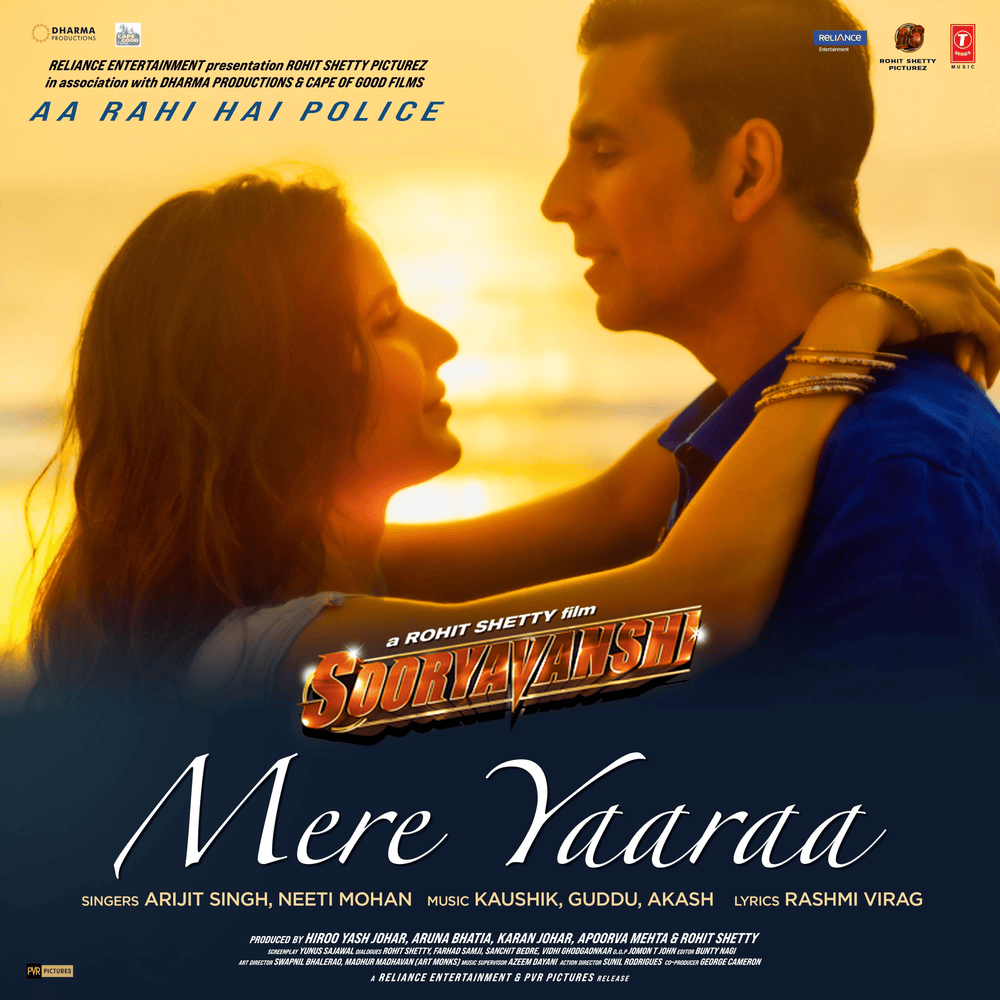 Album cover art for "Mere Yaaraa" by Arijit Singh