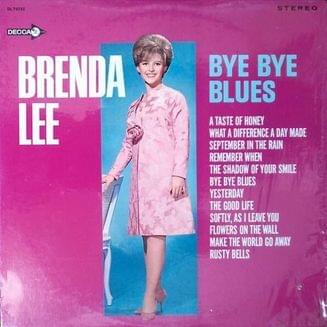 Album cover art for "Softly, As I Leave You" by Brenda Lee