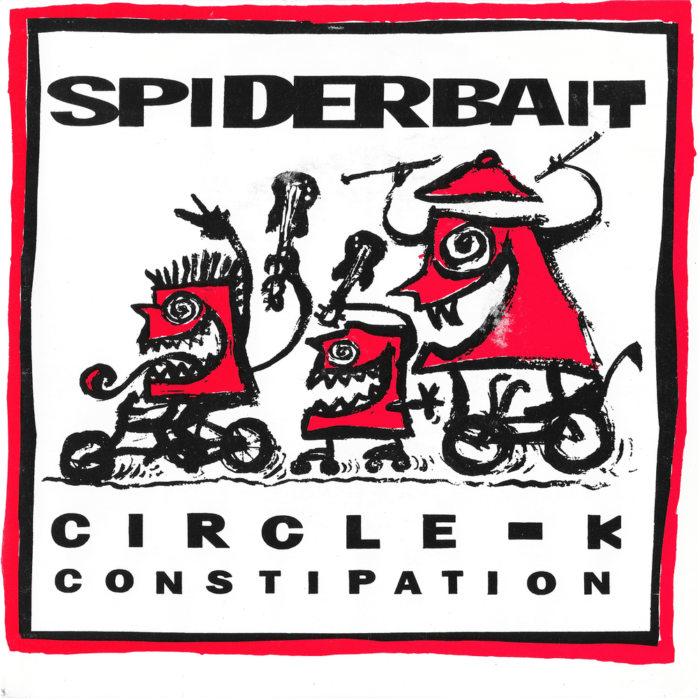 Album cover art for "Constipation" by Spiderbait