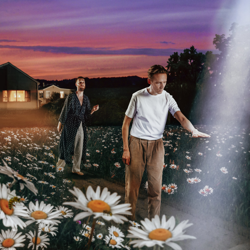 Album cover art for "BACK ON TOP" by HONNE & Griff