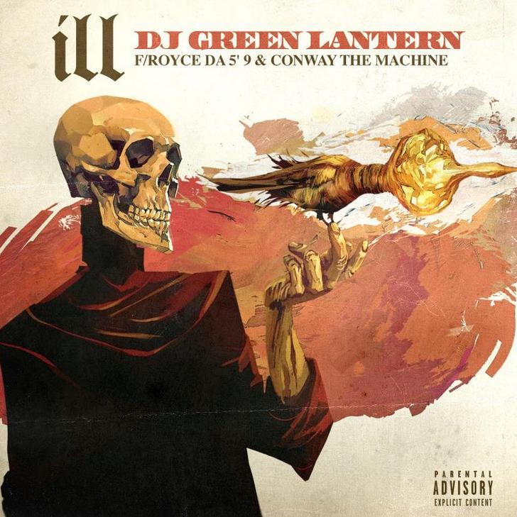 Album cover art for "iLL" by DJ Green Lantern & Conway the Machine & Royce Da 5'9"