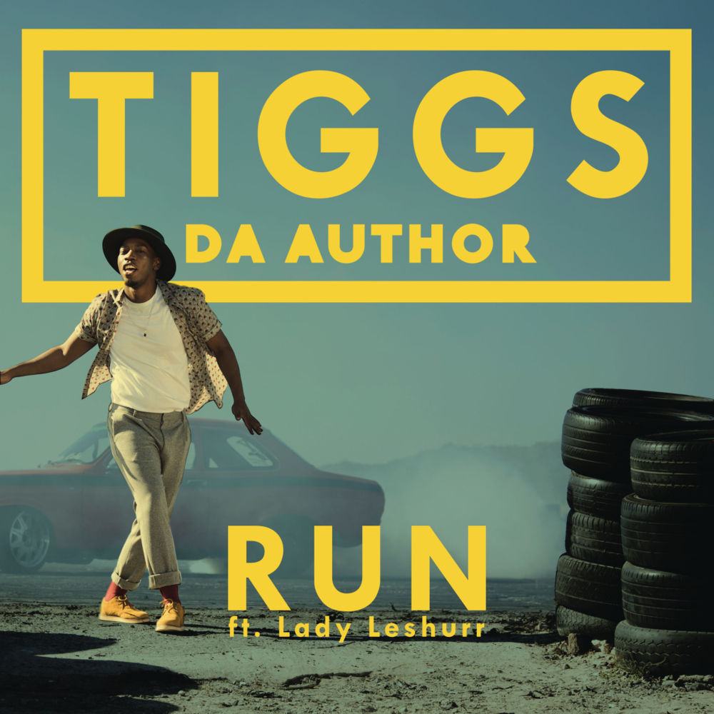 Album cover art for "Run" by Tiggs Da Author & Lady Leshurr