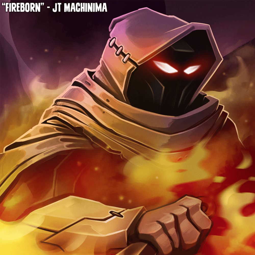 Album cover art for "Fireborn" by JT Music & Andrea Storm Kaden