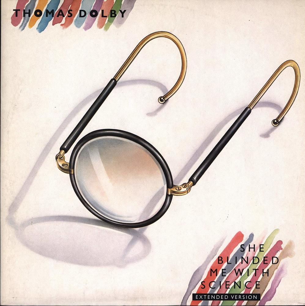 Album cover art for "She Blinded Me With Science" by Thomas Dolby