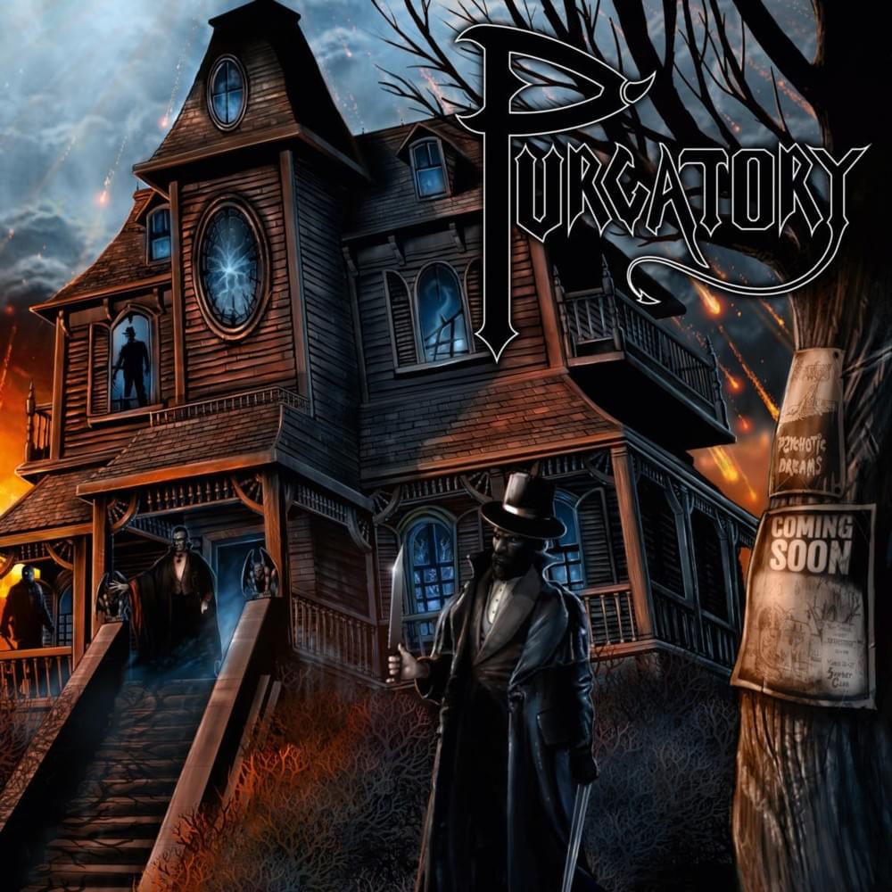 Album cover art for "Burning Oasis" by Jon Schaffer’s Purgatory