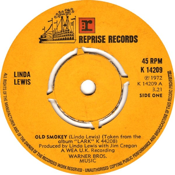 Album cover art for "Old Smokey" by Linda Lewis