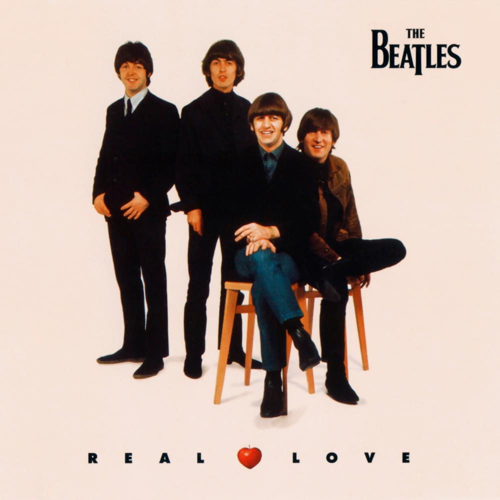 Album cover art for "Real Love" by The Beatles