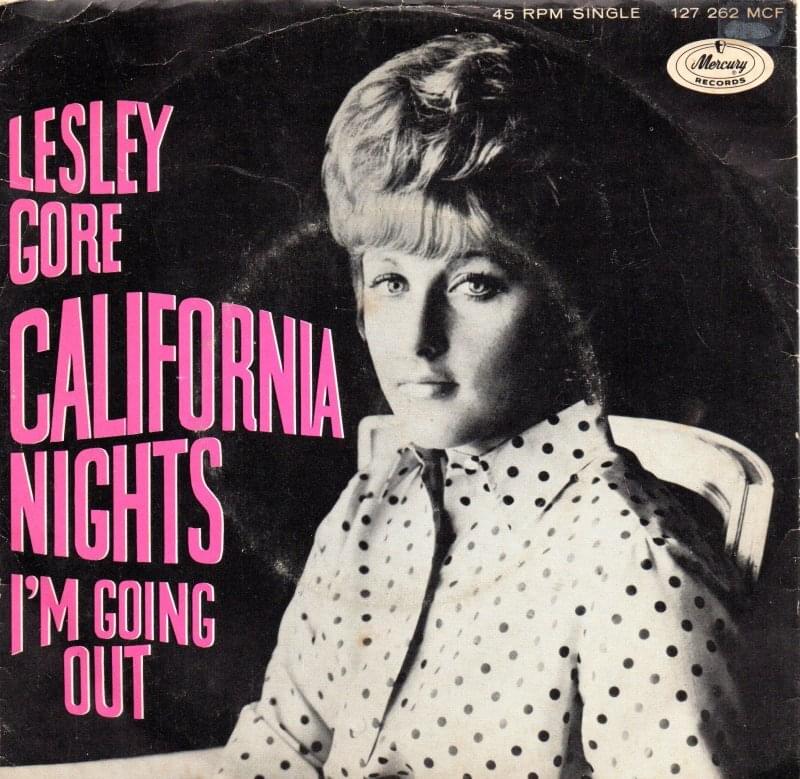 Album cover art for "California Nights" by Lesley Gore