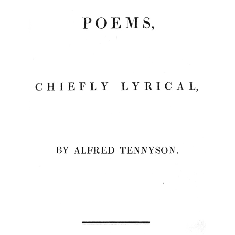 Cover image for Poems, Chiefly Lyrical