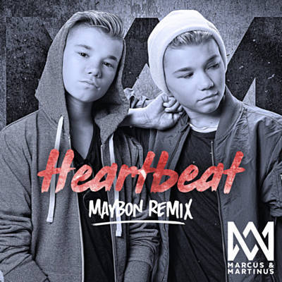 Album cover art for "Heartbeat (Maybon Remix)" by Marcus & Martinus