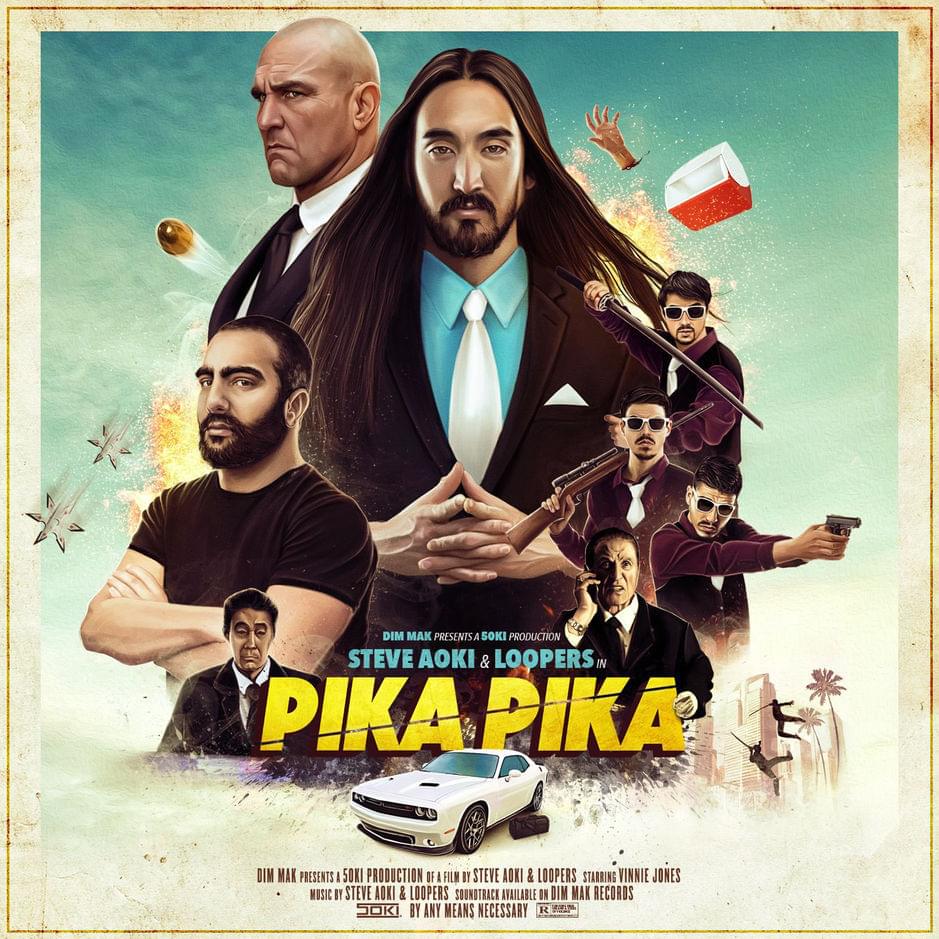 Album cover art for "Pika Pika" by Steve Aoki