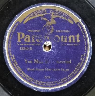 Album cover art for "You Must Be Converted" by Wood’s Famous Blind Jubilee Singers