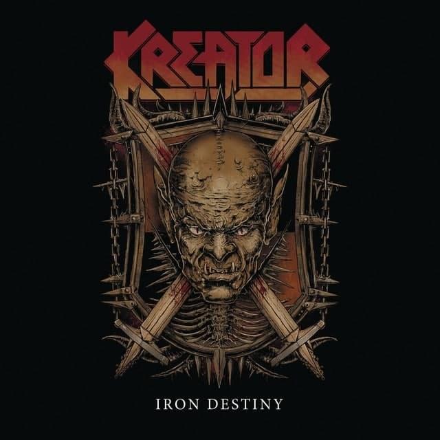 Album cover art for "Iron Destiny" by Kreator