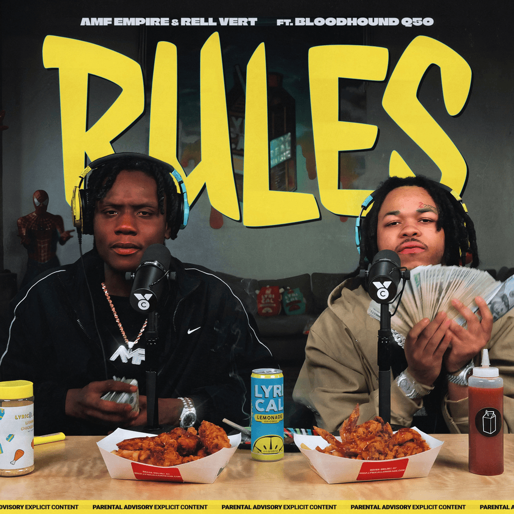 Album cover art for "Rules" by AMF Empire & BloodHound Q50