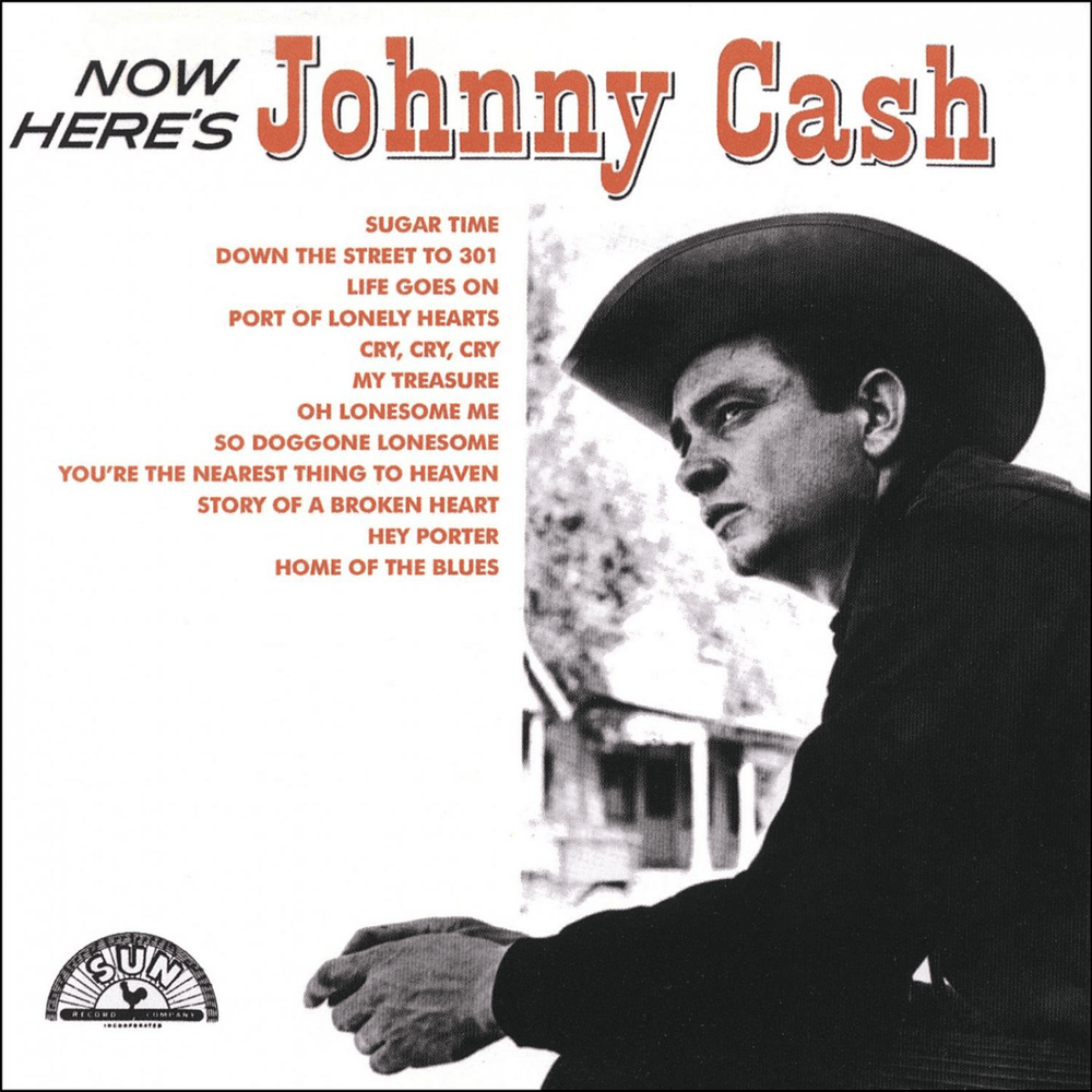 Album cover art for "Oh Lonesome Me" by Johnny Cash