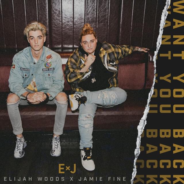 Album cover art for "Want You Back" by Elijah Woods x Jamie Fine