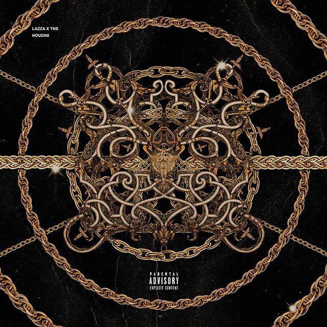 Album cover art for "Houdini" by Night Skinny & Lazza