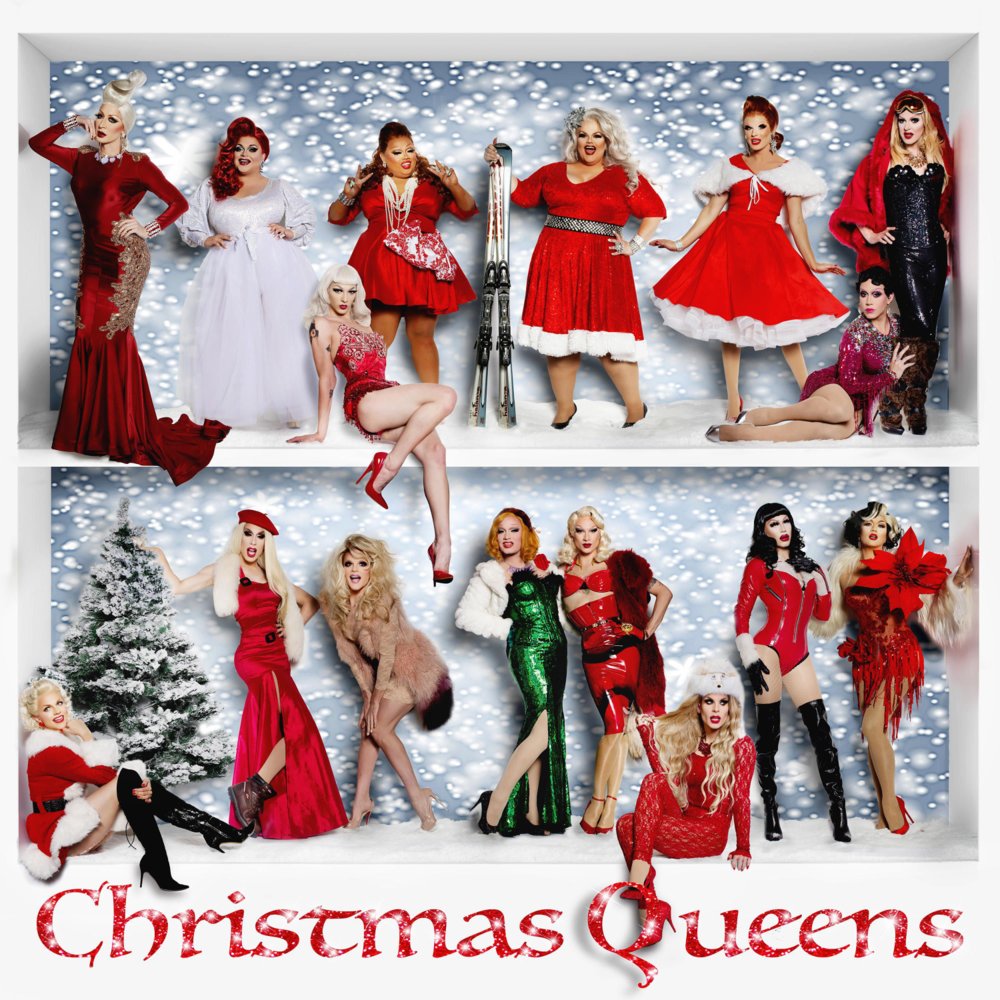Album cover art for "From Head to Mistletoe" by Courtney Act