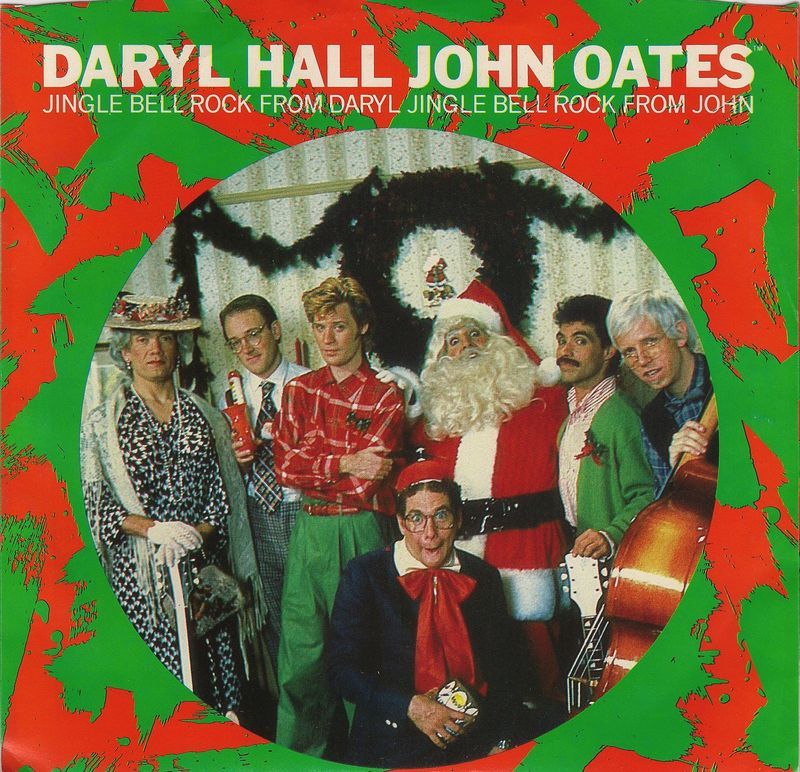 Album cover art for "Jingle Bell Rock" by Daryl Hall & John Oates