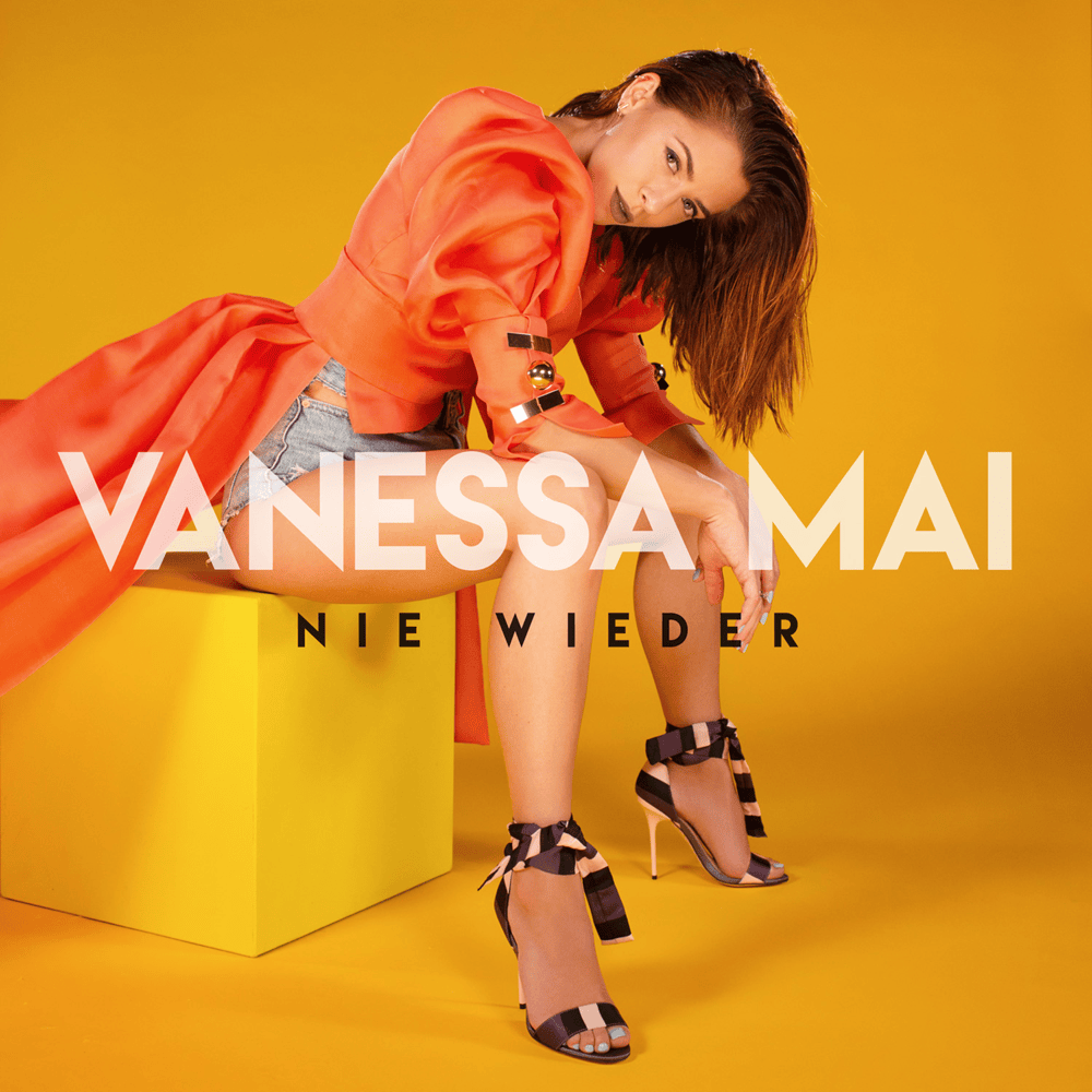Album cover art for "Nie wieder" by Vanessa Mai
