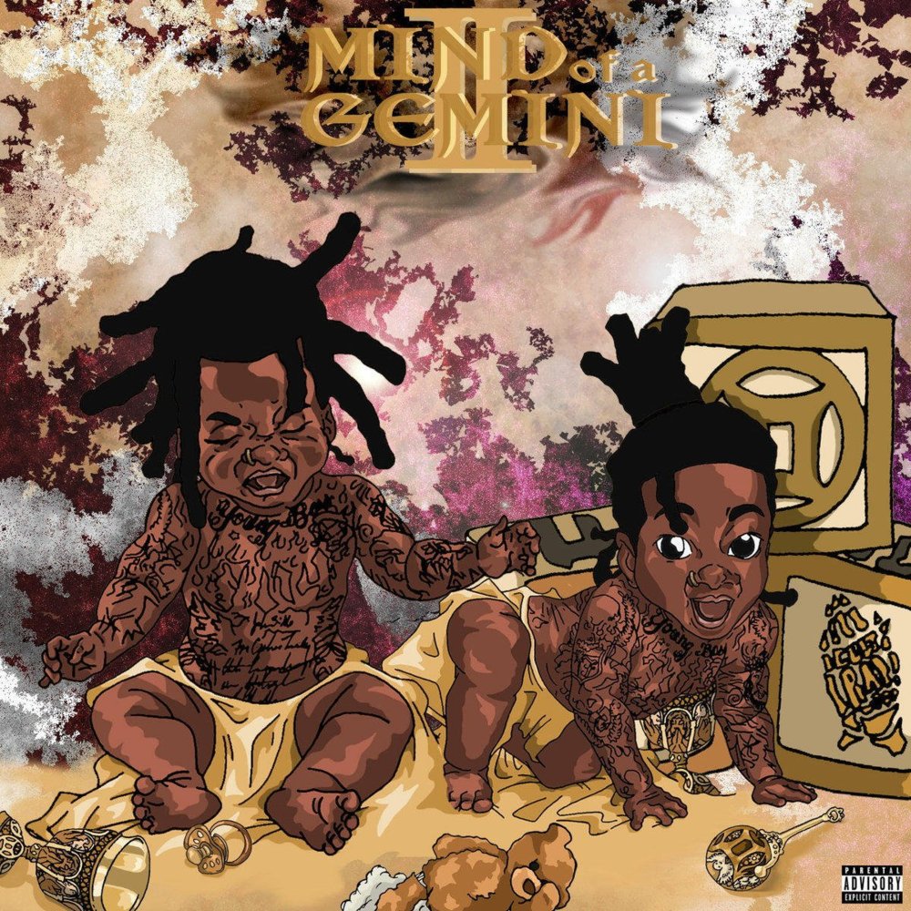 Album cover art for "Witty" by Deniro Farrar & Denzel Curry