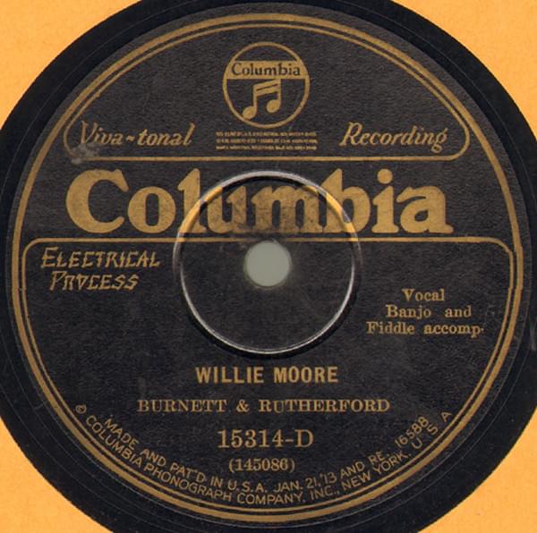 Album cover art for "Willie Moore" by Burnett And Rutherford
