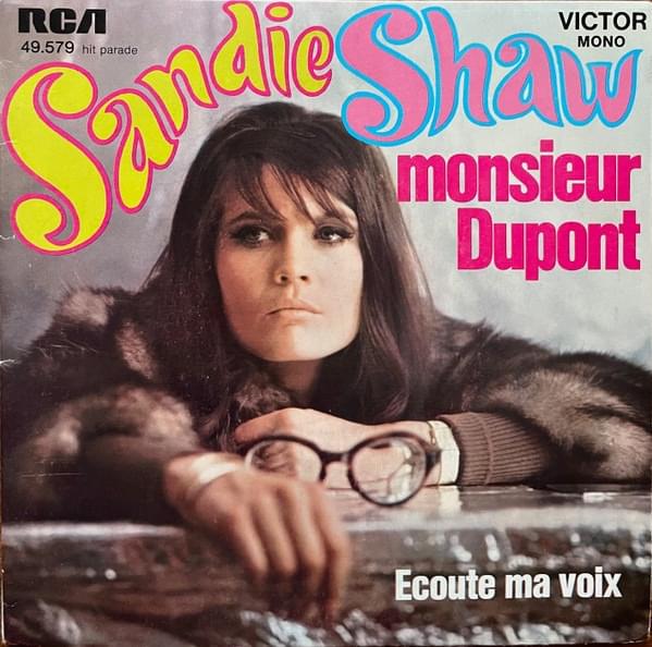 Album cover art for "Monsieur Dupont" by Sandie Shaw