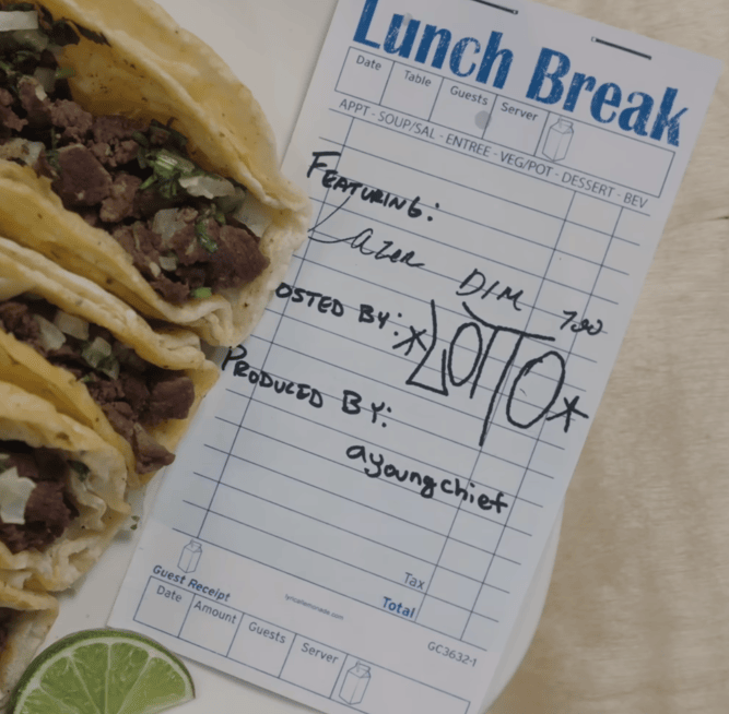 Album cover art for "Lunch Break Freestyle" by LAZER DIM 700