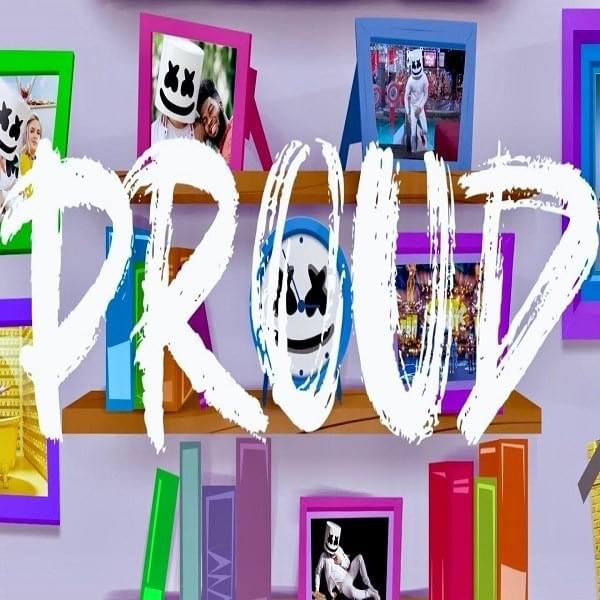 Album cover art for "Proud" by Marshmello