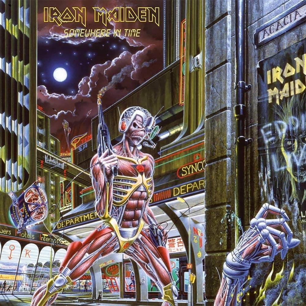 Album cover art for "Deja-Vu" by Iron Maiden