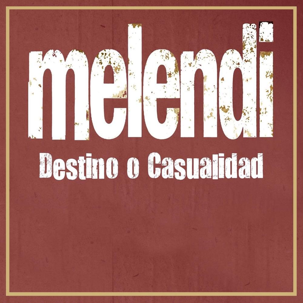Album cover art for "Destino o Casualidad" by Melendi