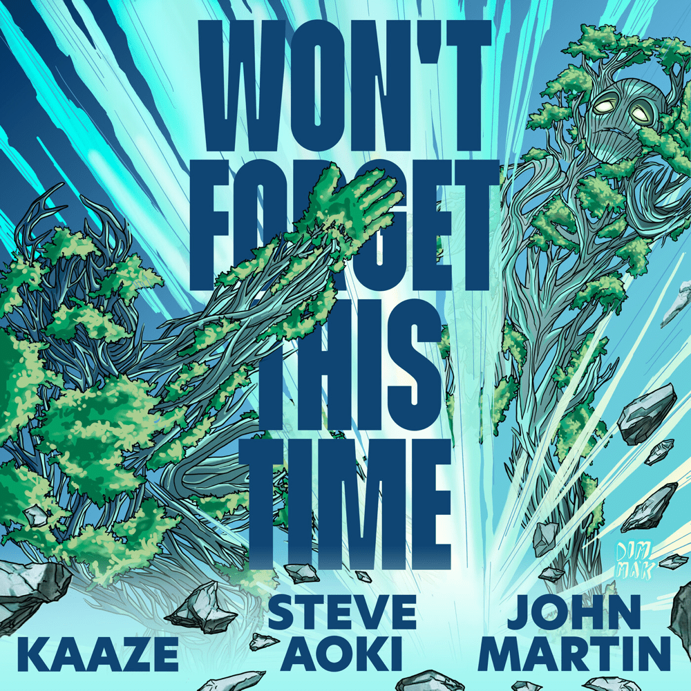 Album cover art for "Won’t Forget This Time" by Steve Aoki & John Martin