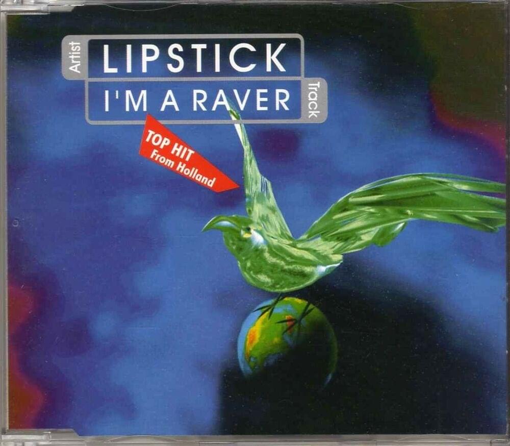 Album cover art for "I’m a Raver" by Lipstick